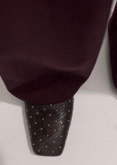 Brown Square Toe Slipper meandem
