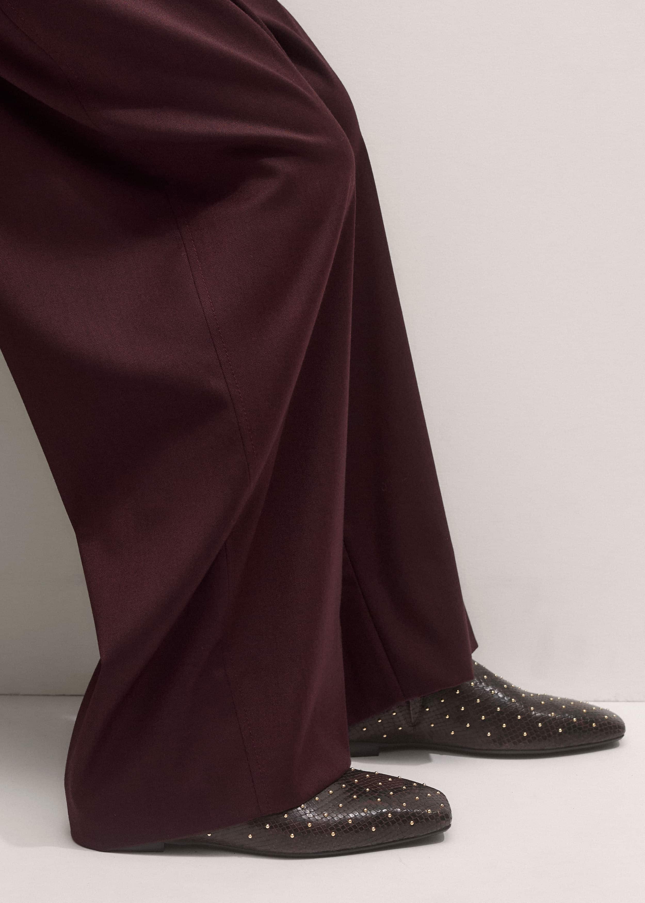 Brown Square Toe Slipper meandem