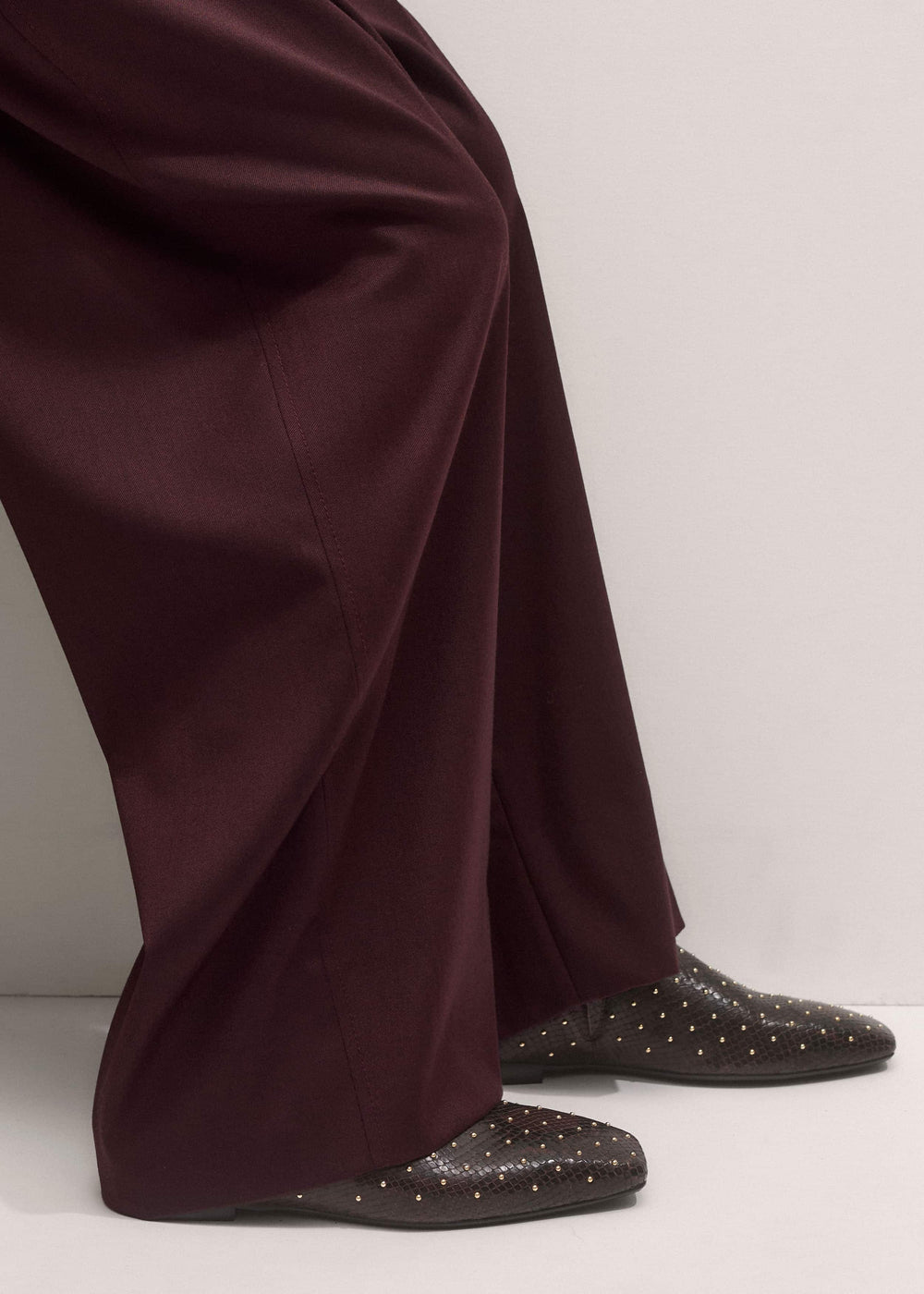 Brown Square Toe Slipper meandem