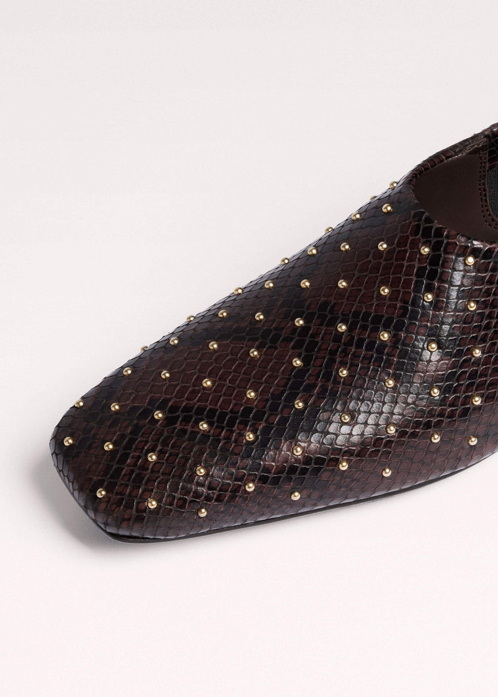 Brown Square Toe Slipper meandem