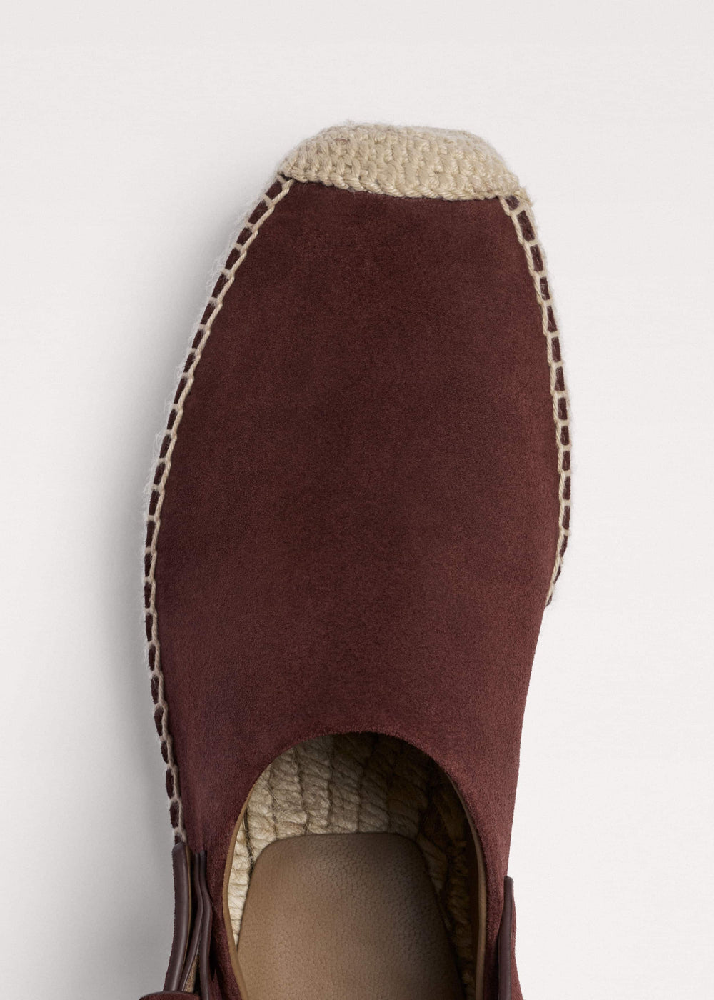Dark Cinnamon Suede Slingback Espadrille meandem