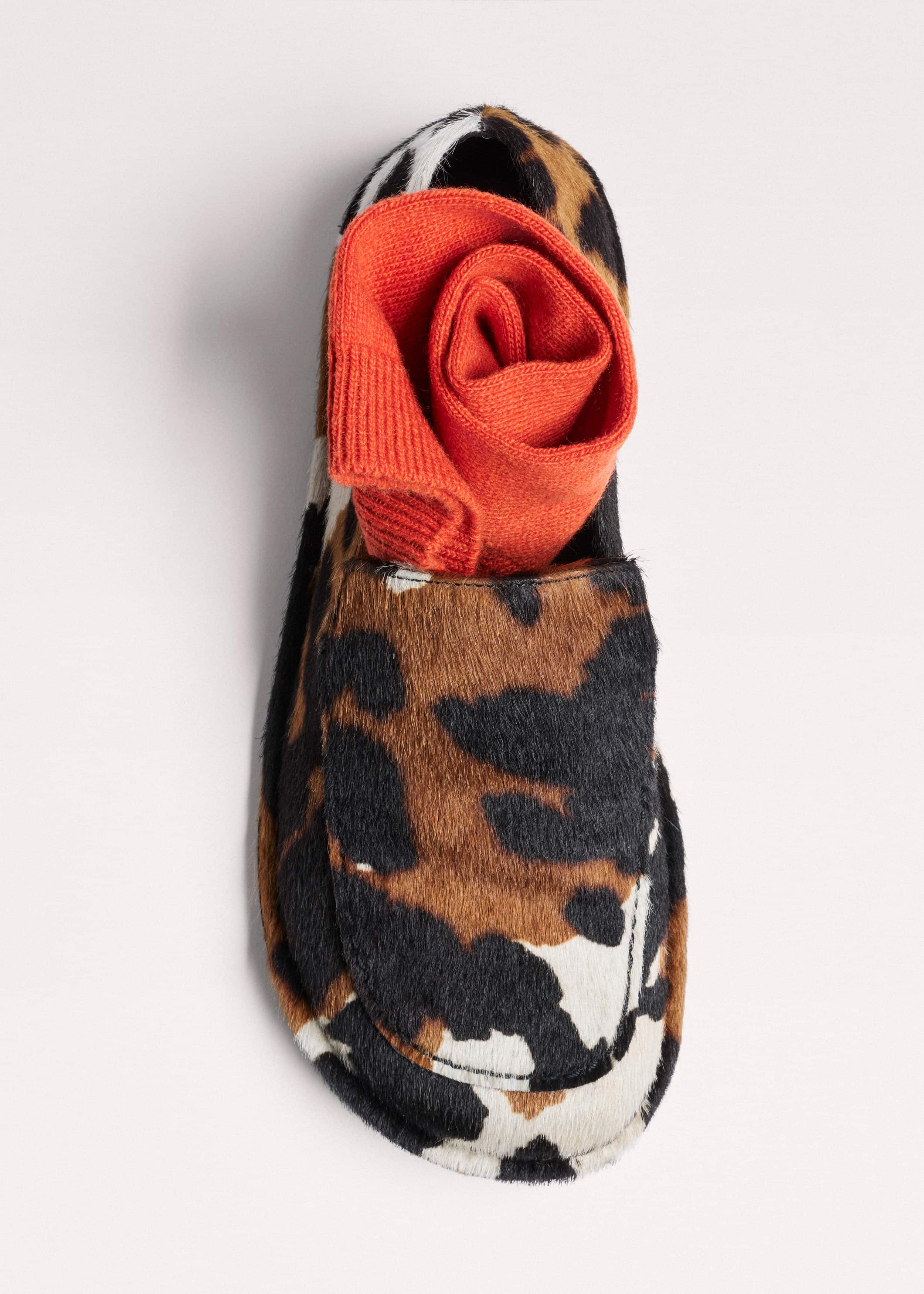 Brown Cow Print Travel Loafer meandem