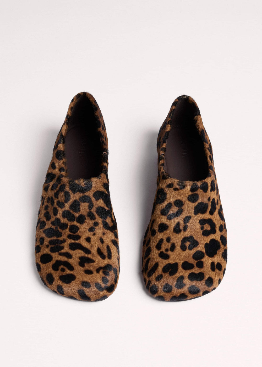 Dark Brown Leopard Print Asymmetric Slipper meandem