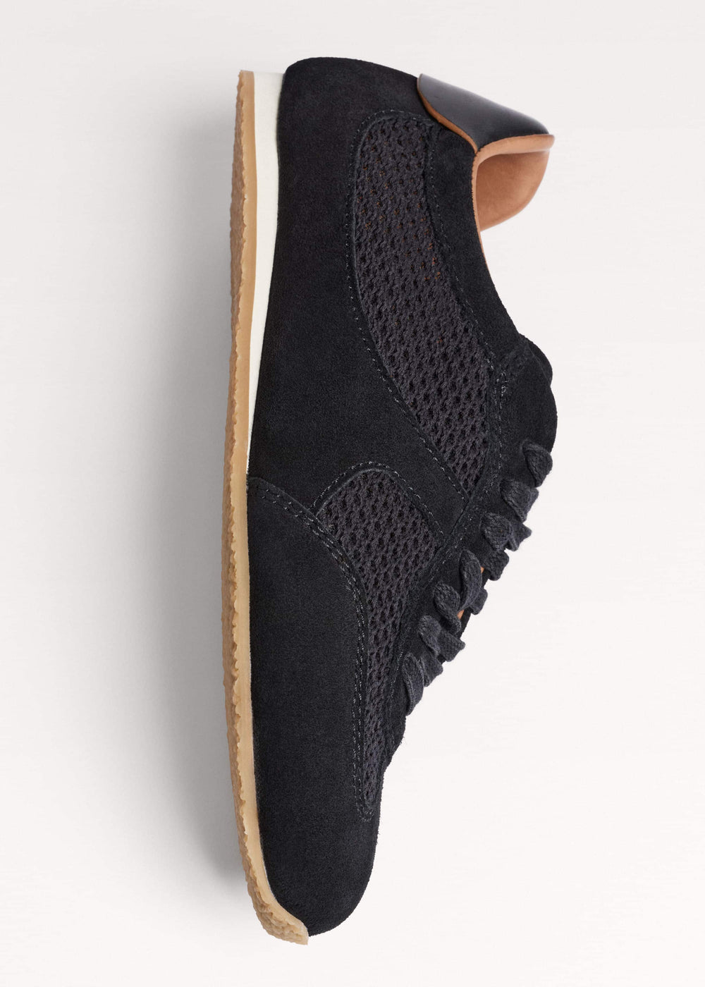 Black Mesh Retro Runner Sneaker meandem
