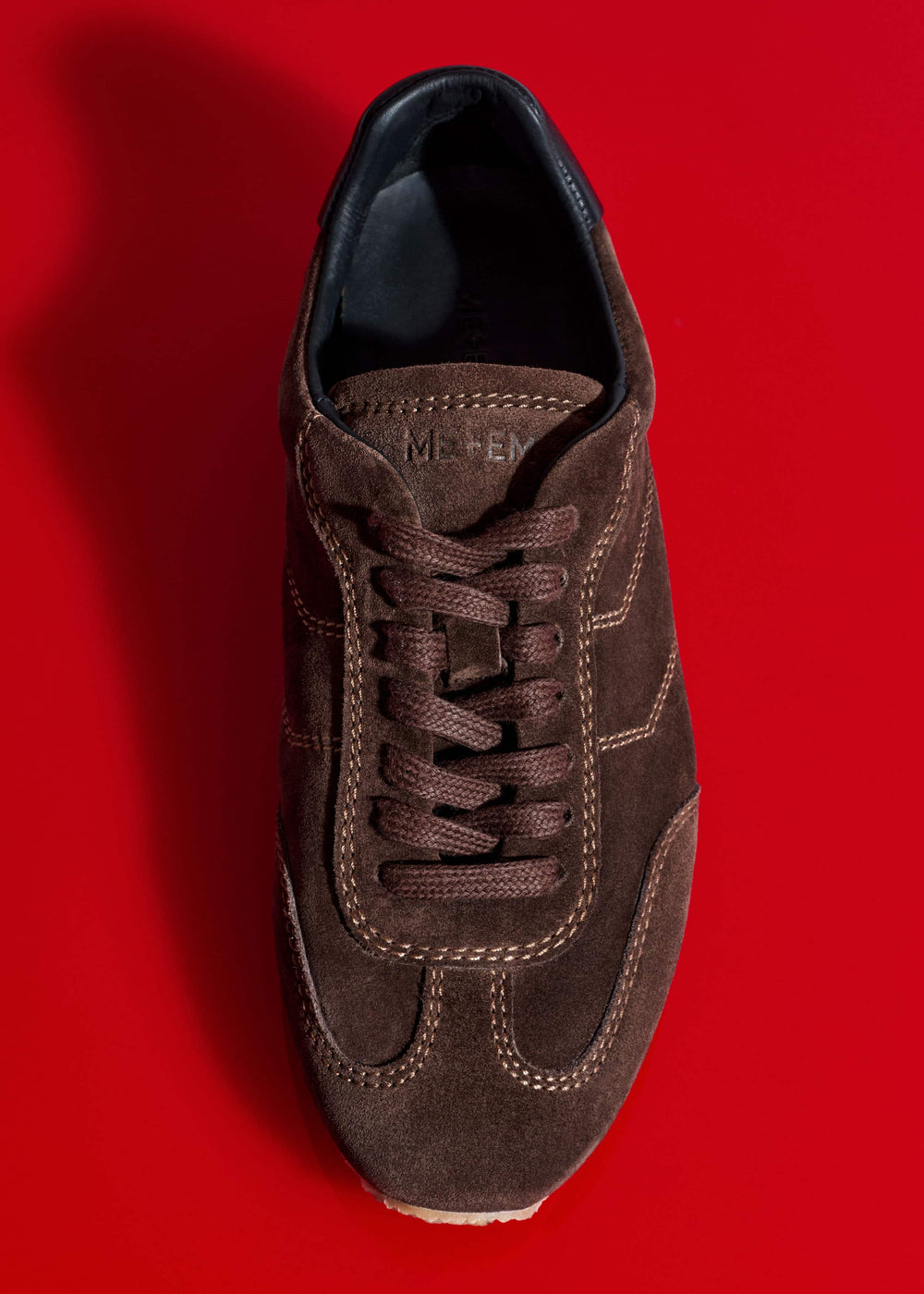 Brown Retro Runner Sneaker meandem