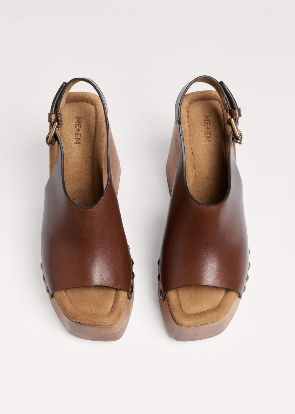 Dark Brown High Front Clog meandem