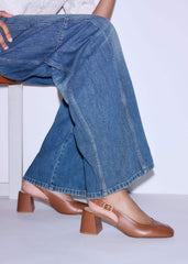 Brown Occasion Slingback meandem