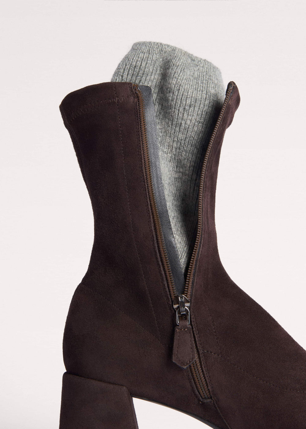 Brown Ankle Stretch Boot meandem