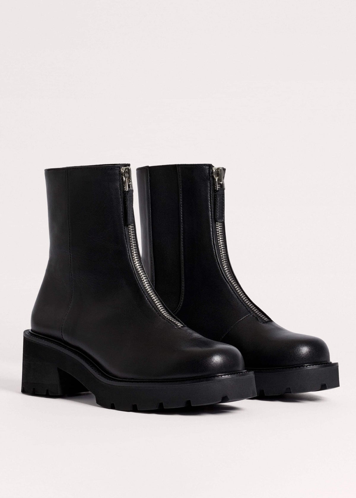 Black Zip Front Boot meandem