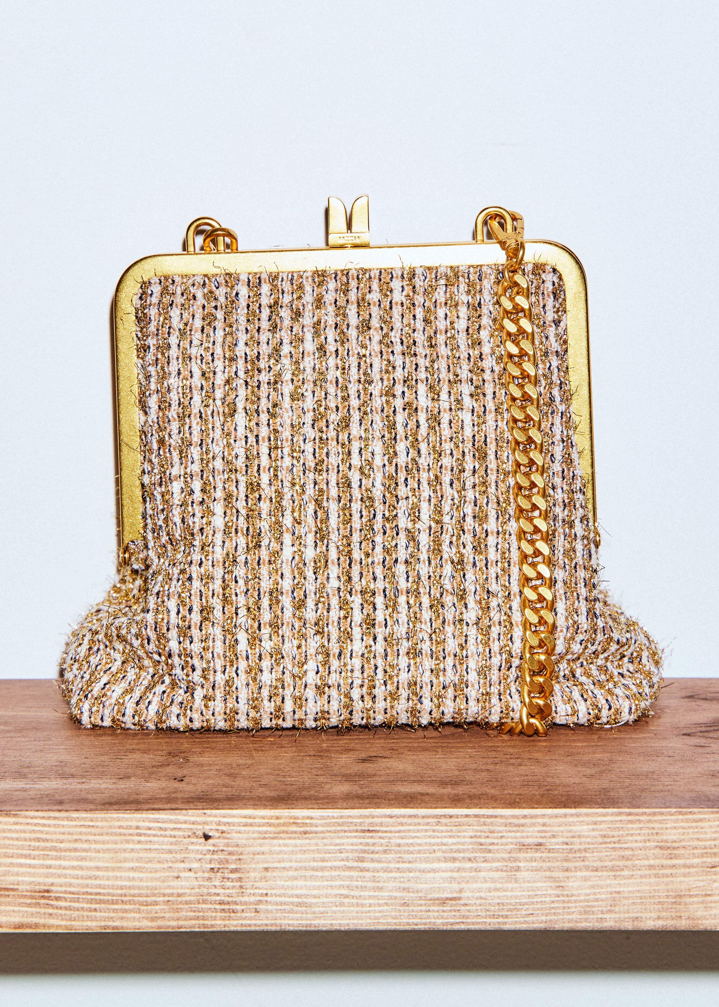 Gold Tweed AM-PM Crossbody Bag meandem