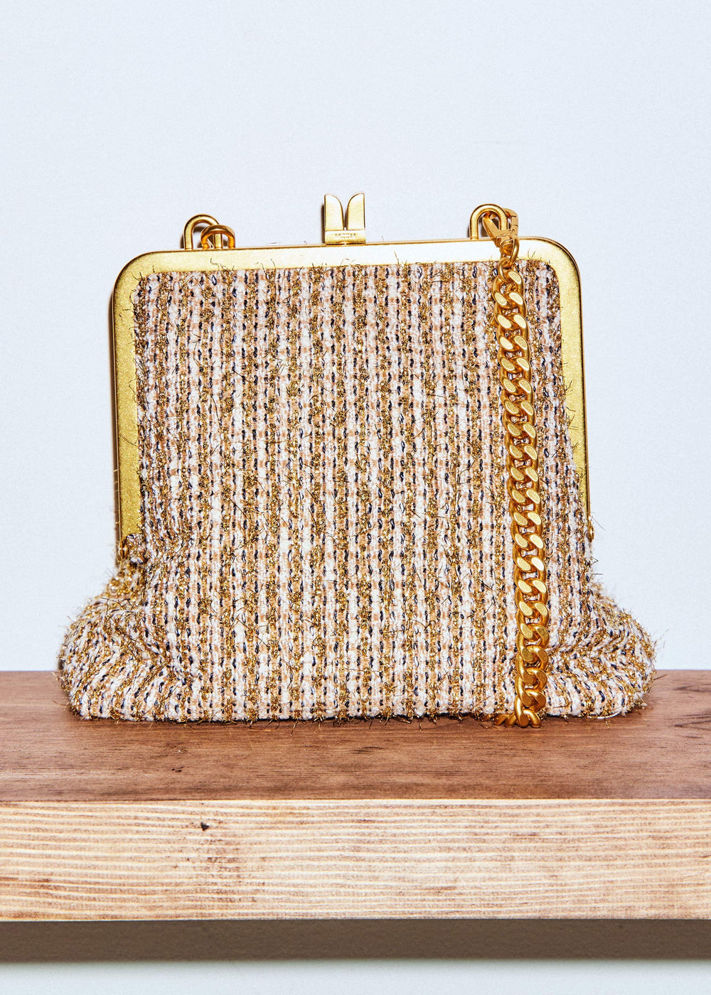 Gold Tweed AM-PM Crossbody Bag meandem