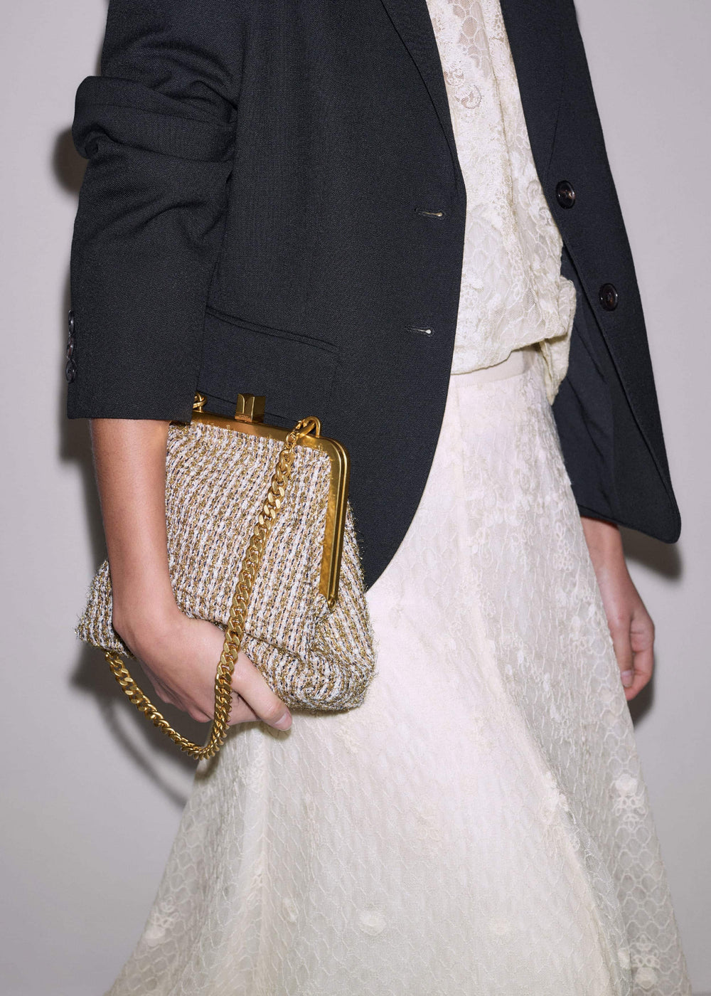 Gold Tweed AM-PM Crossbody Bag meandem