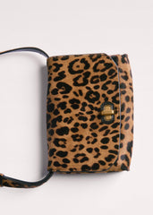 Brown 2-Way Leopard Print Crossbody Bag meandem