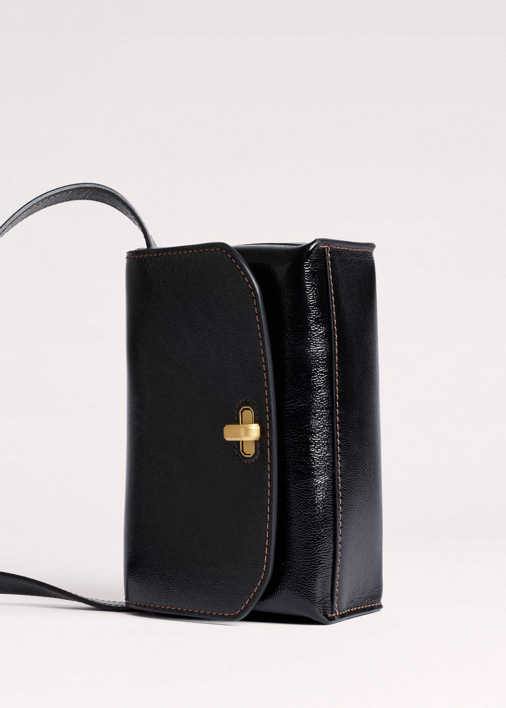 Black Leather Clutch + Crossbody Bag meandem