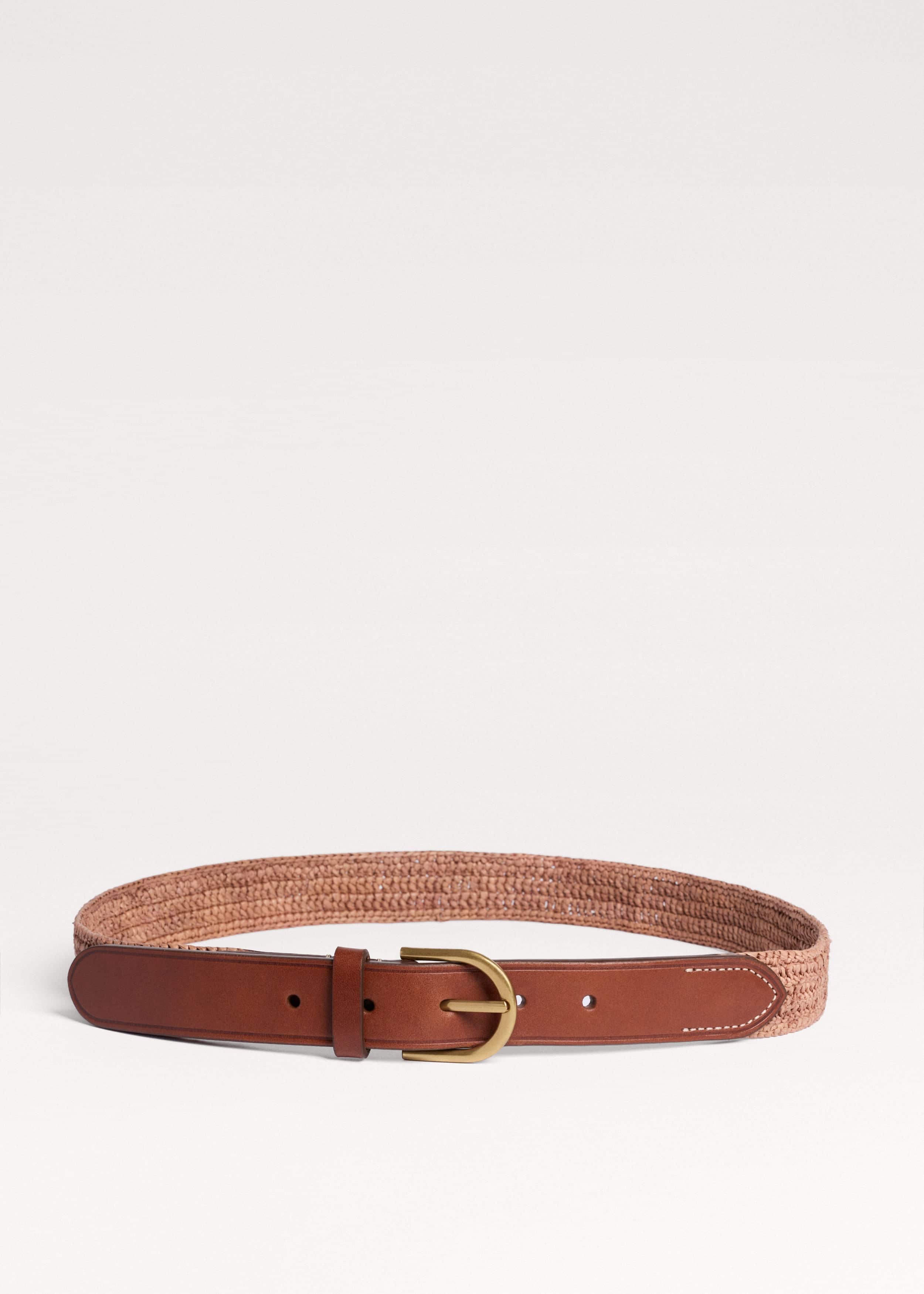 Pink Raffia Summer Belt meandem