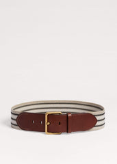 Cream Wide Elastic Belt meandem