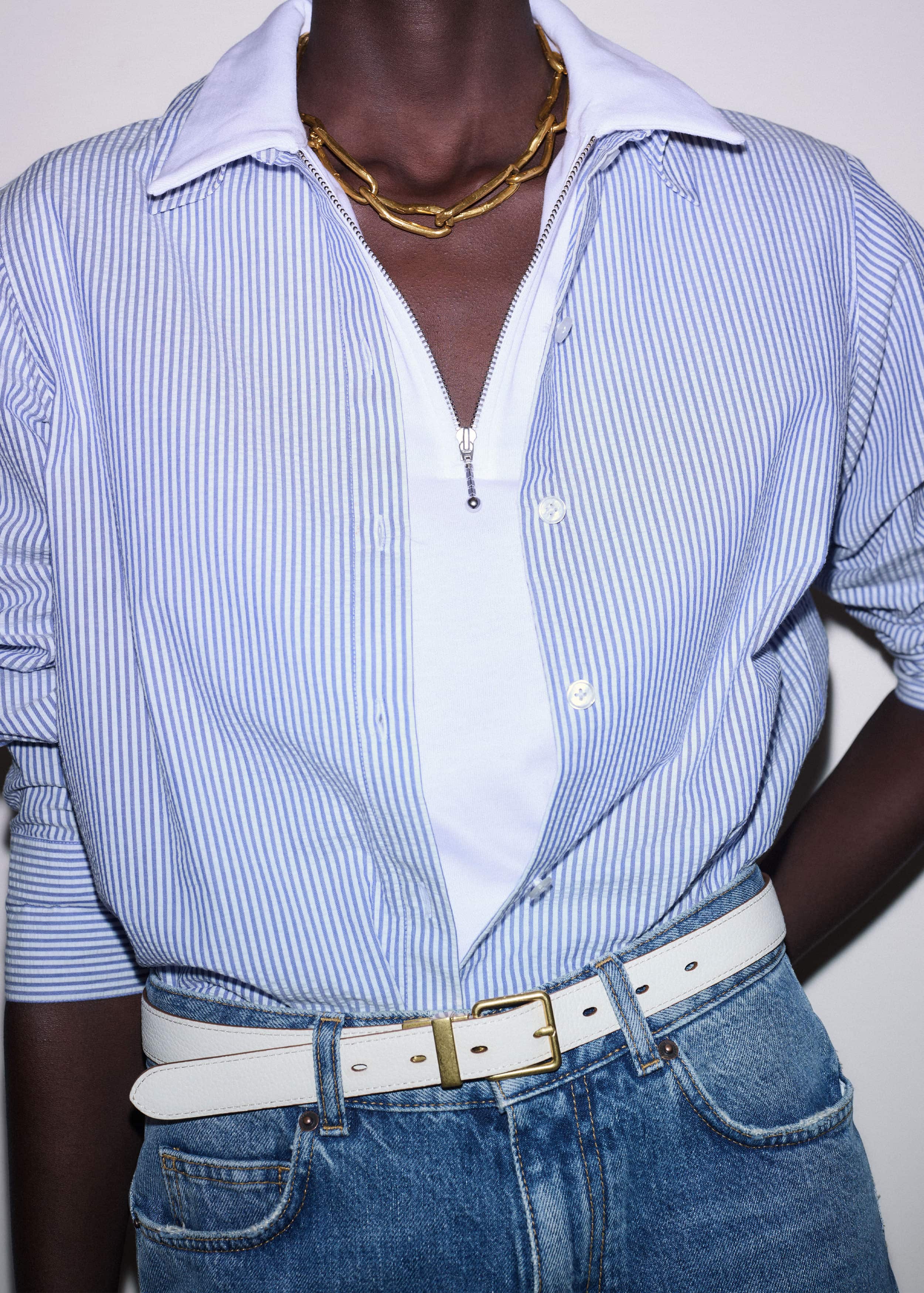 Dark Brown Buttercream Reversible Belt meandem
