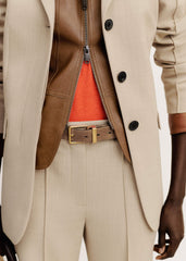 Black + Tan Reversible Belt meandem