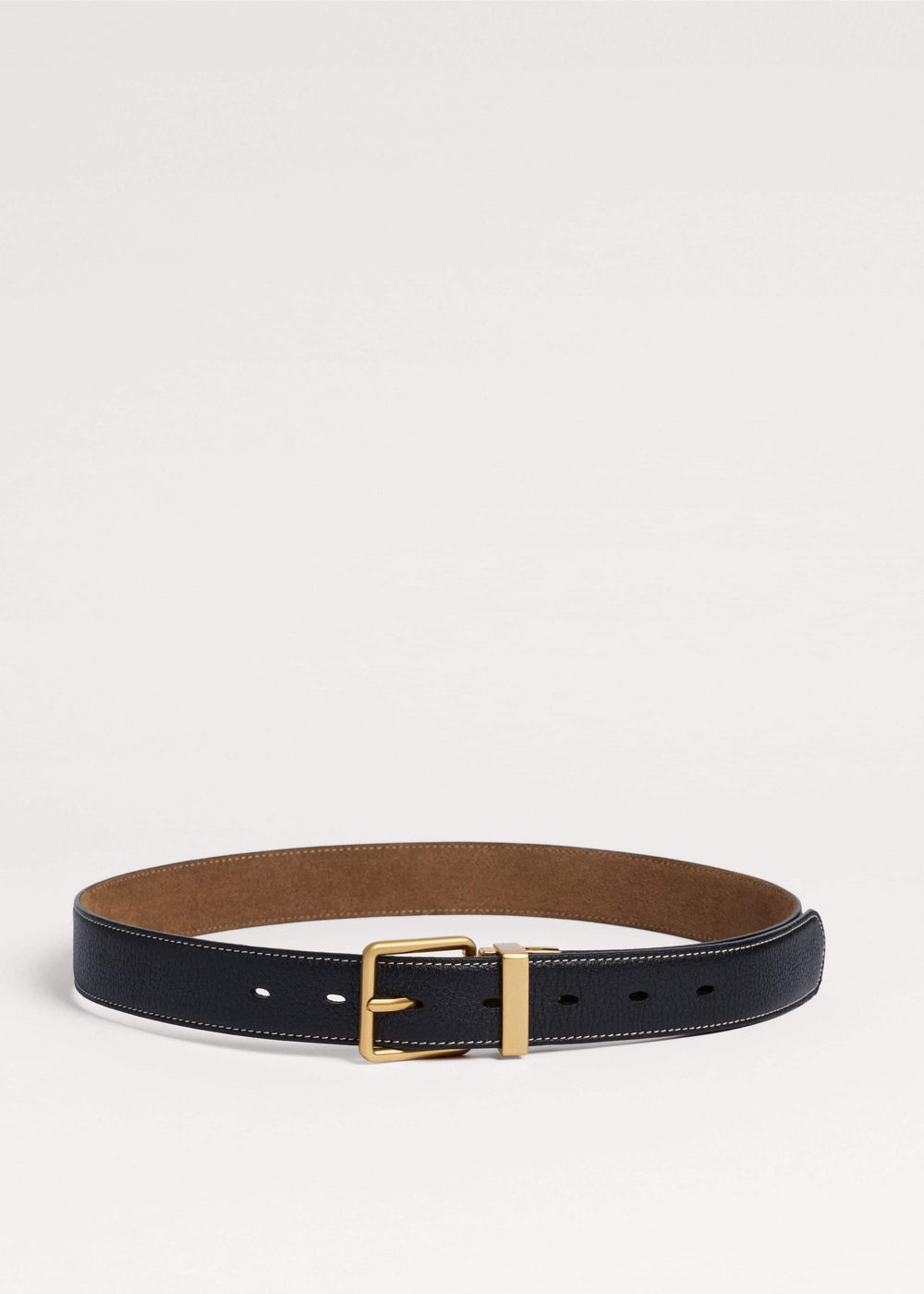 Black + Tan Reversible Belt meandem