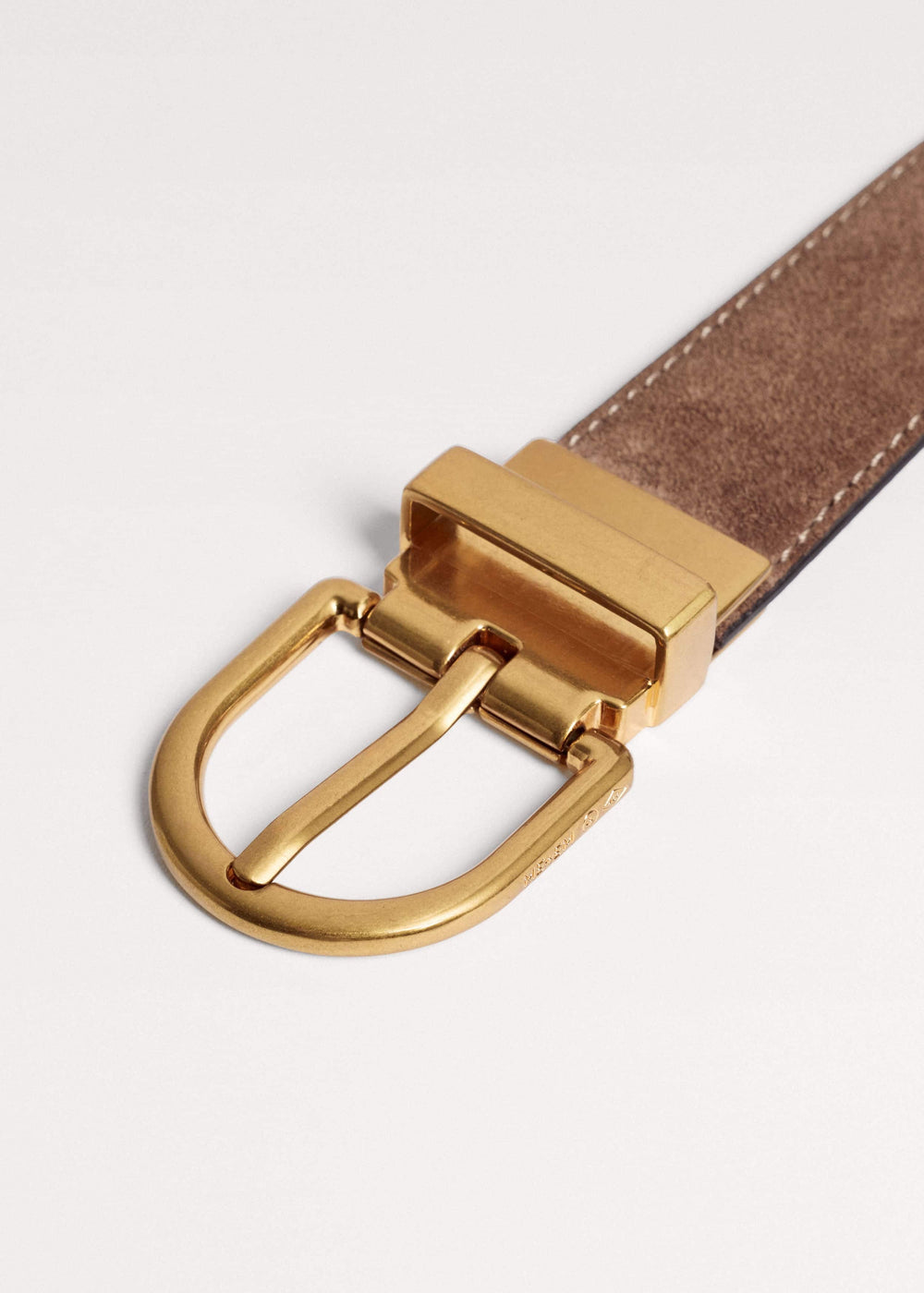 Brown Classic Round Reversible Belt meandem