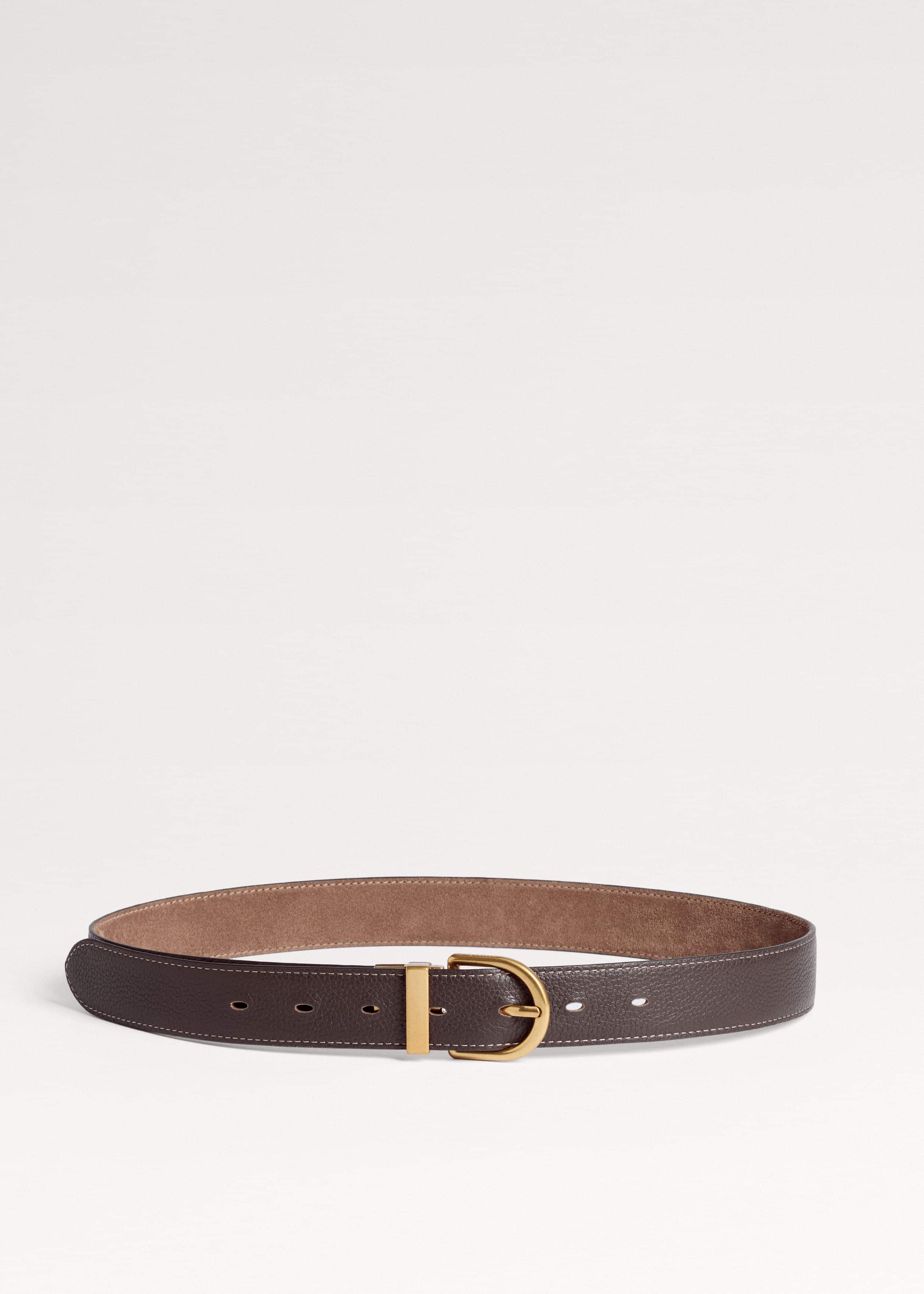 Brown Classic Round Reversible Belt meandem