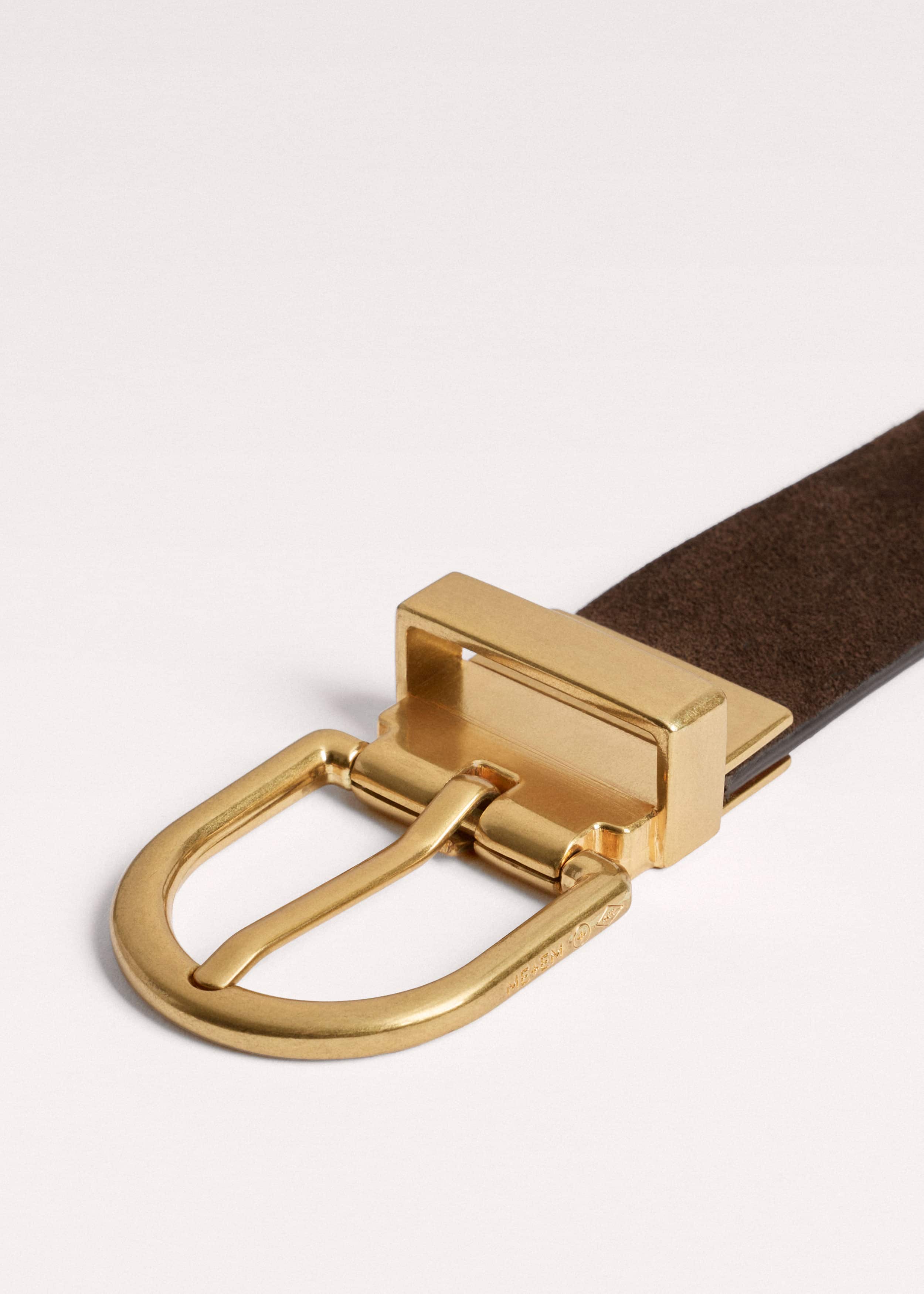 Chocolate + Tan Reversible Belt meandem