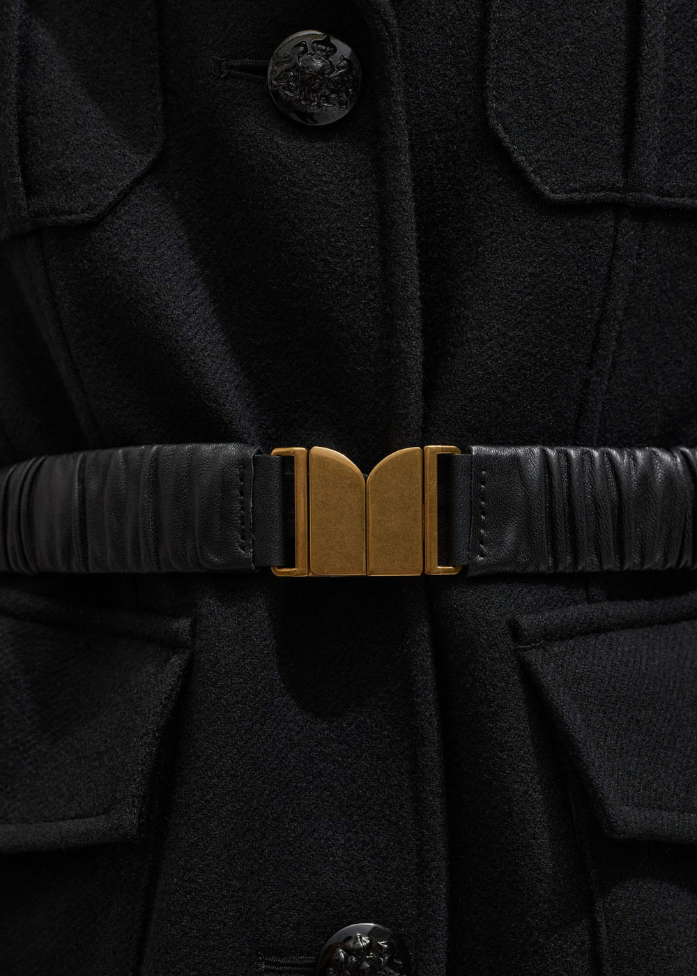 Black Elasticated Belt meandem