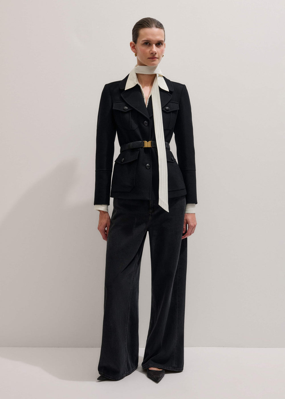 Black Elasticated Belt meandem