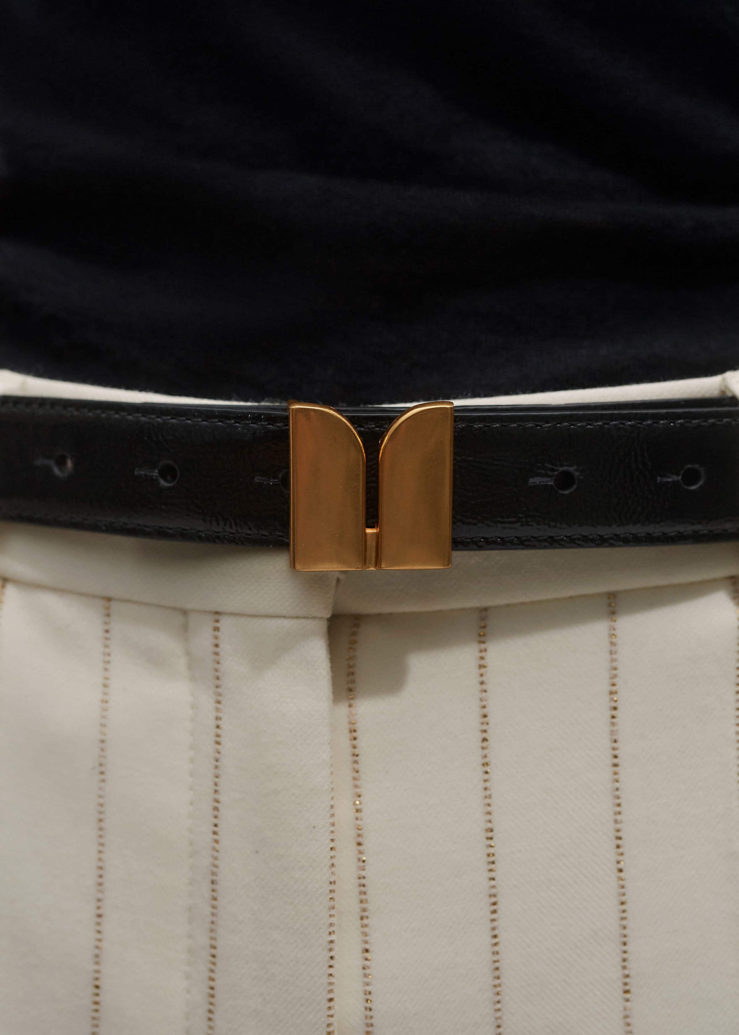 Black Reversible Belt meandem