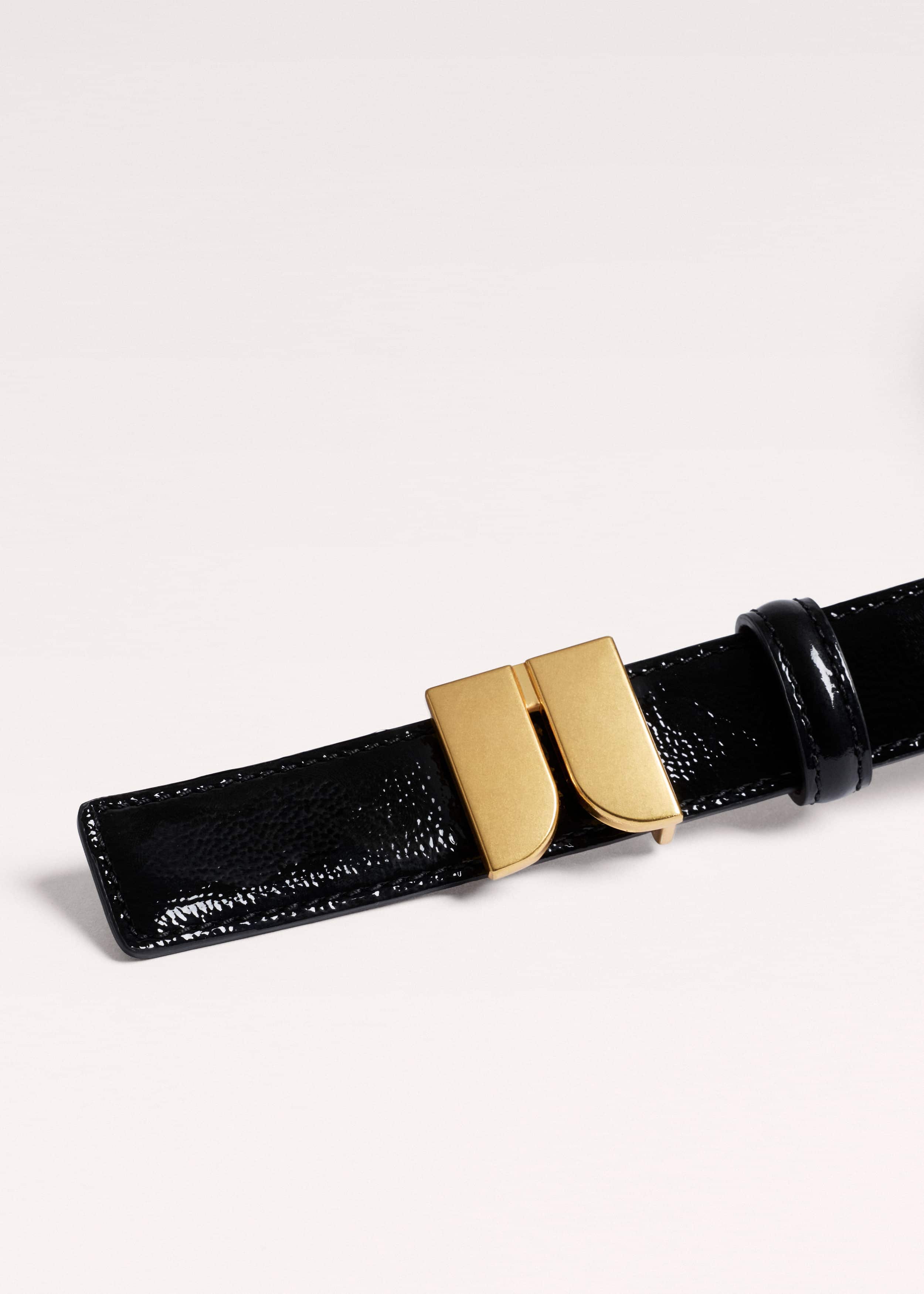 Black Reversible Belt meandem