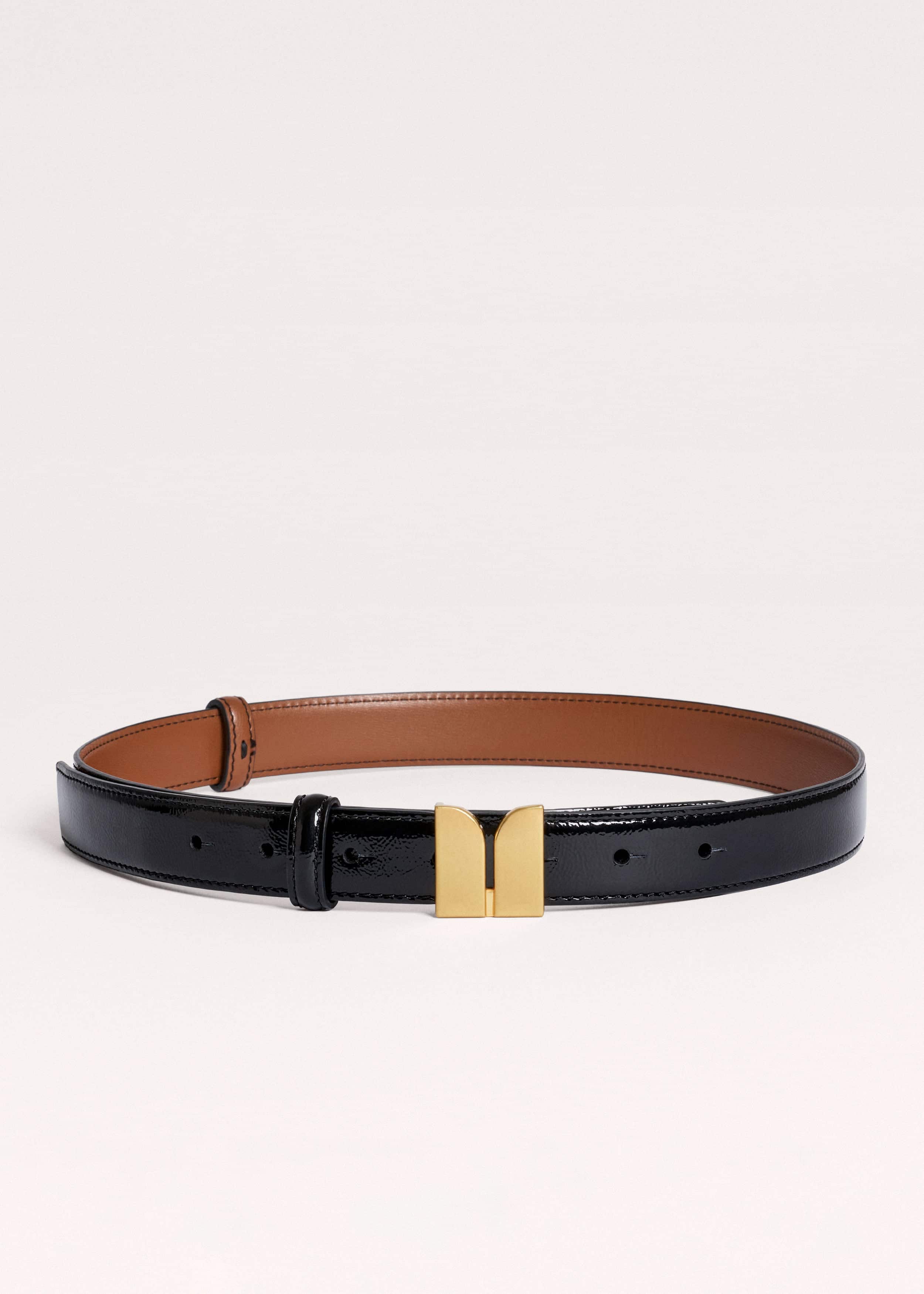 Black Reversible Belt meandem