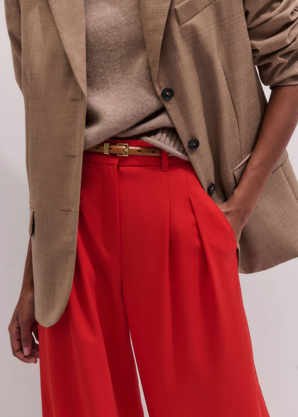 Brown Skinny Belt meandem
