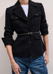 Black Skinny Belt meandem