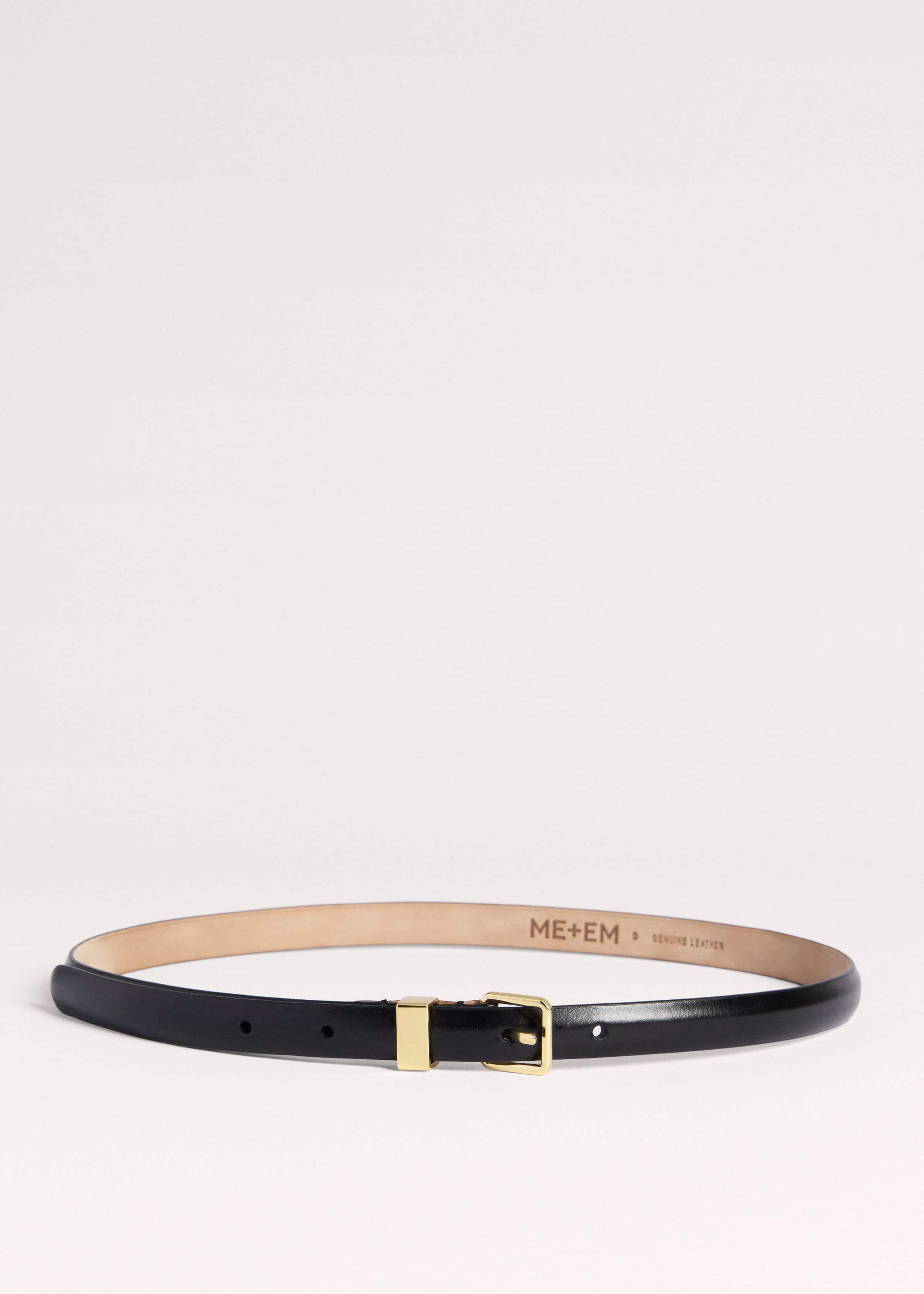 Black Skinny Belt meandem