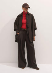 Brown Eyelet Reversible Belt meandem