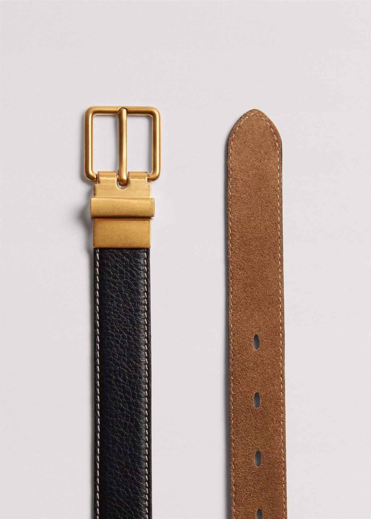 Black Reversible Belt meandem