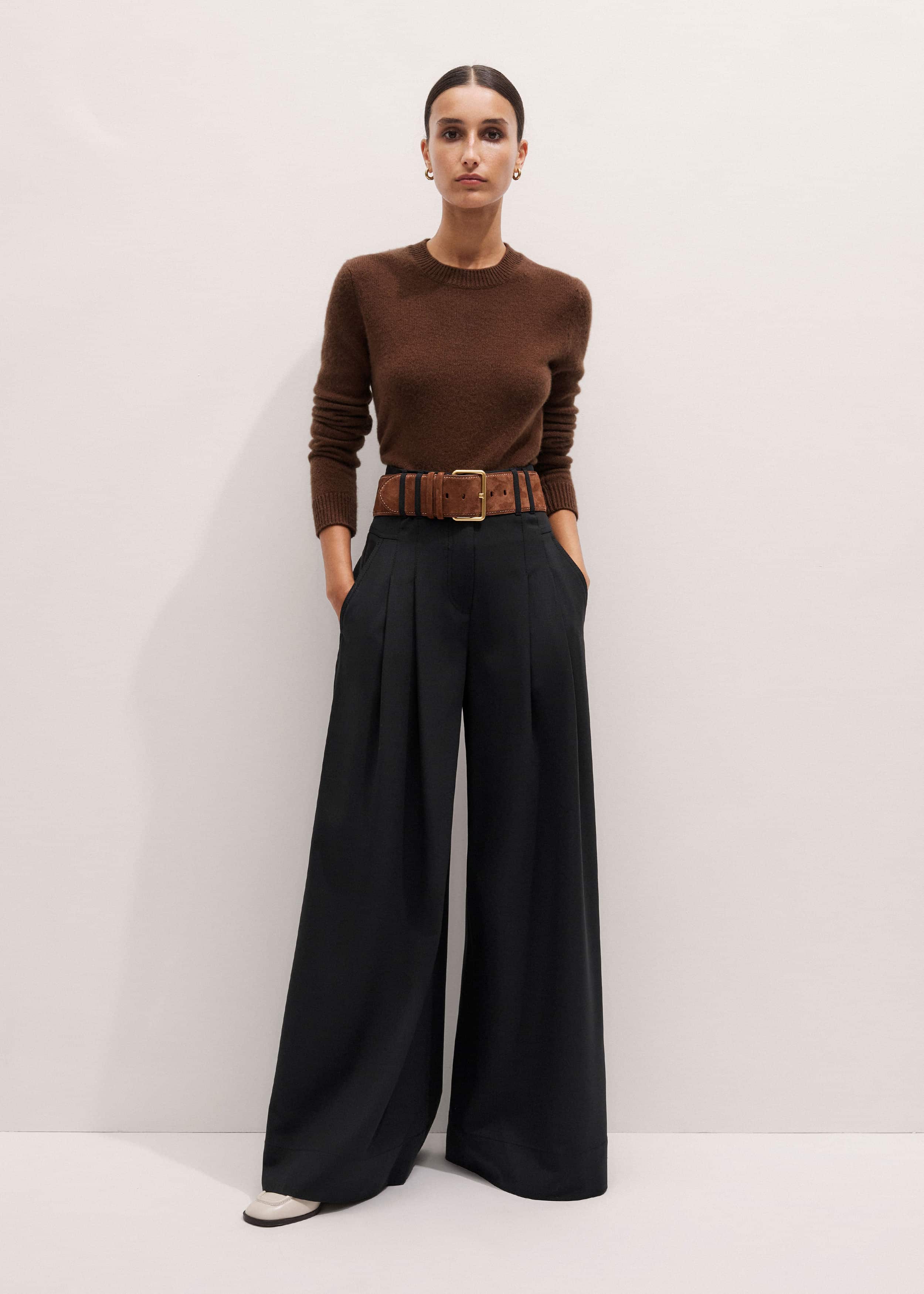 Brown Extra Wide Waisted Belt meandem