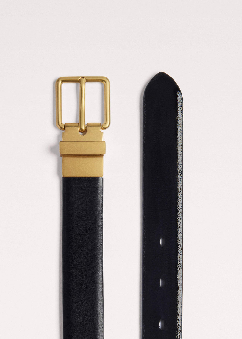 Black Reversible Belt meandem
