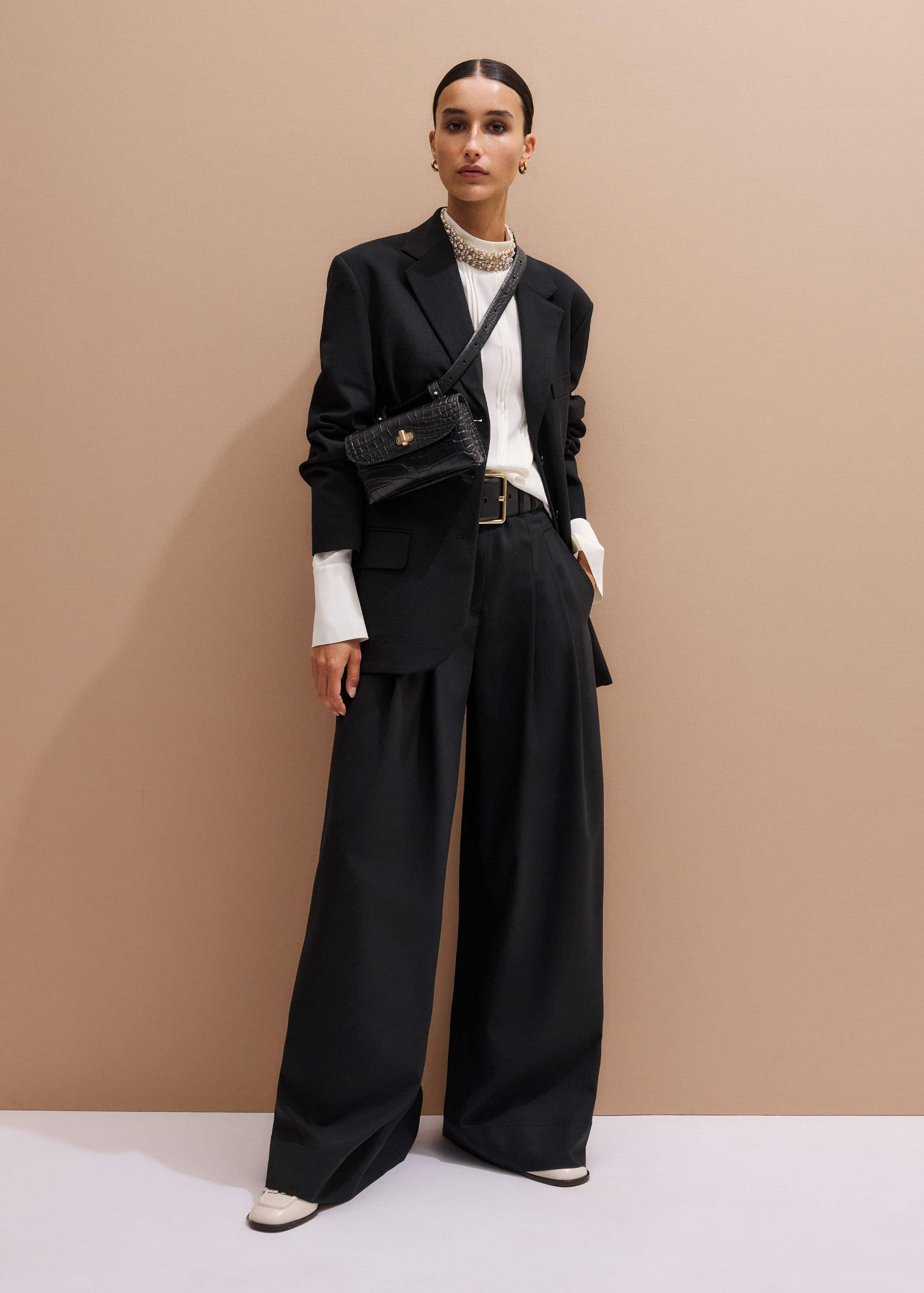 Black Extra Wide Waisted Belt meandem