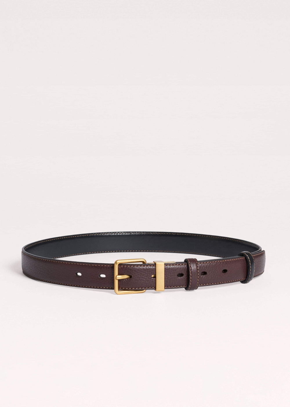 Red Leather Reversible Belt meandem