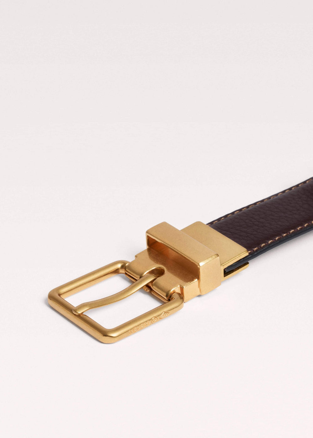 Red Leather Reversible Belt meandem
