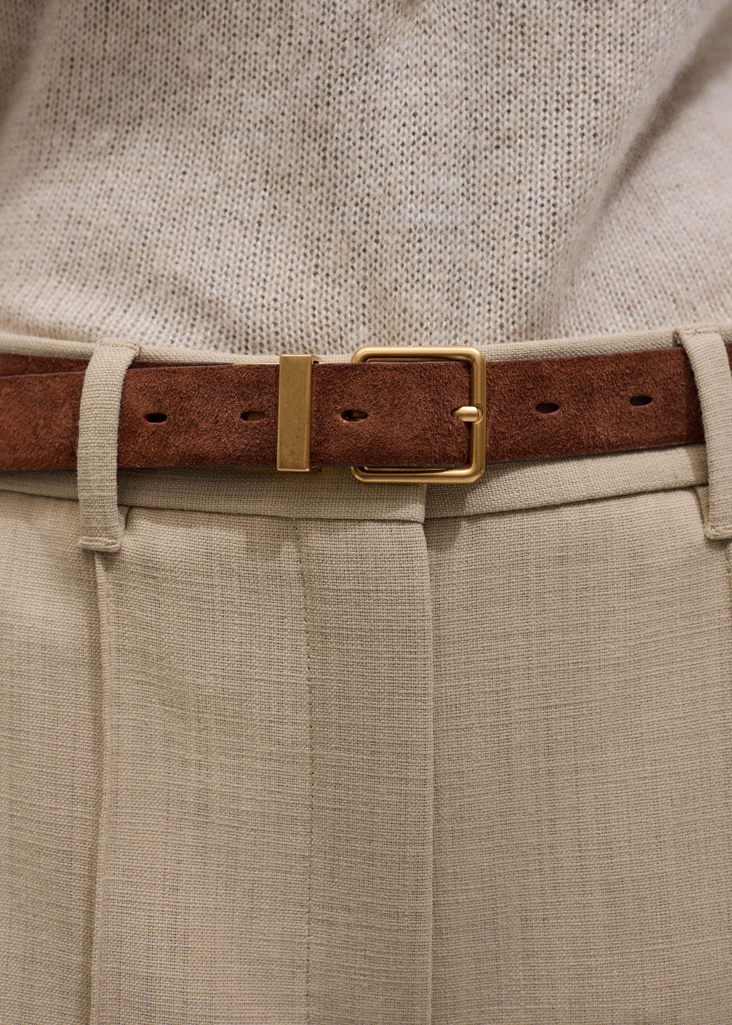 Red Italian Croc Print Reversible Belt meandem
