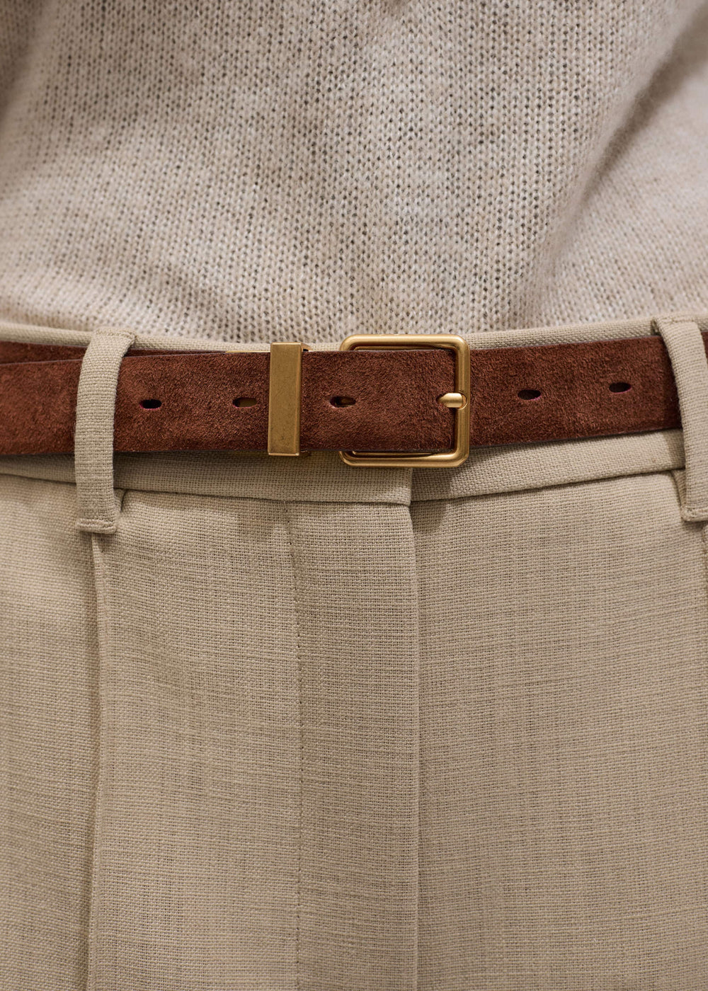 Red Italian Croc Print Reversible Belt meandem