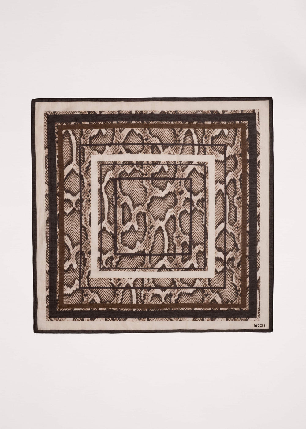 Snake Print Border Scarf meandem