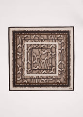 Snake Print Border Scarf meandem