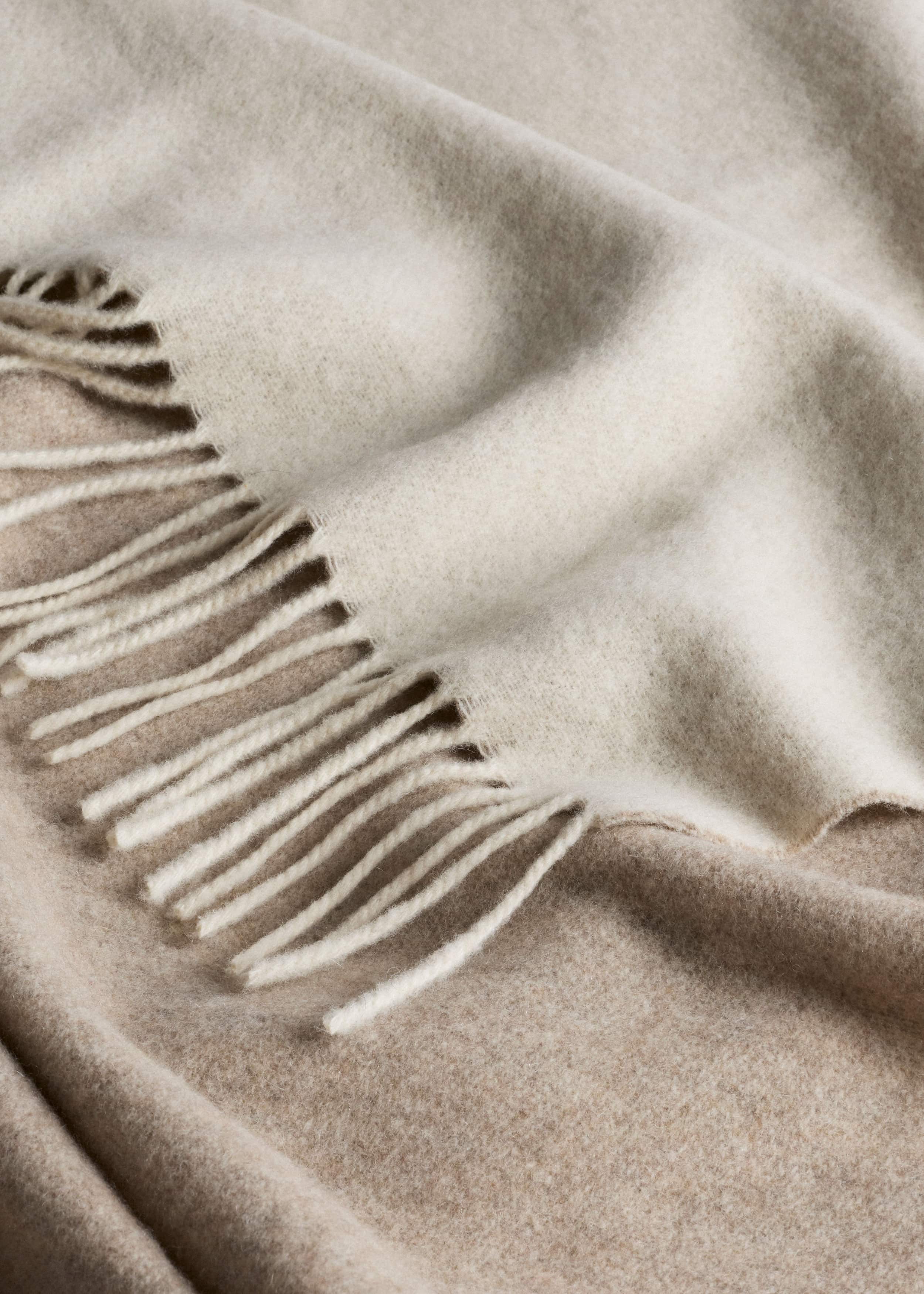 Cream Cashmere Blend Travel Scarf meandem