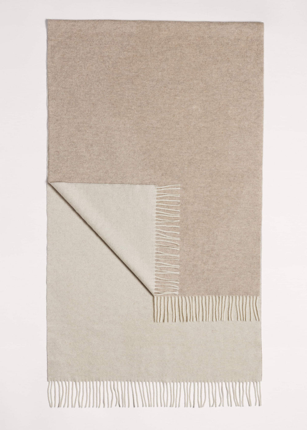 Cream Cashmere Blend Travel Scarf meandem