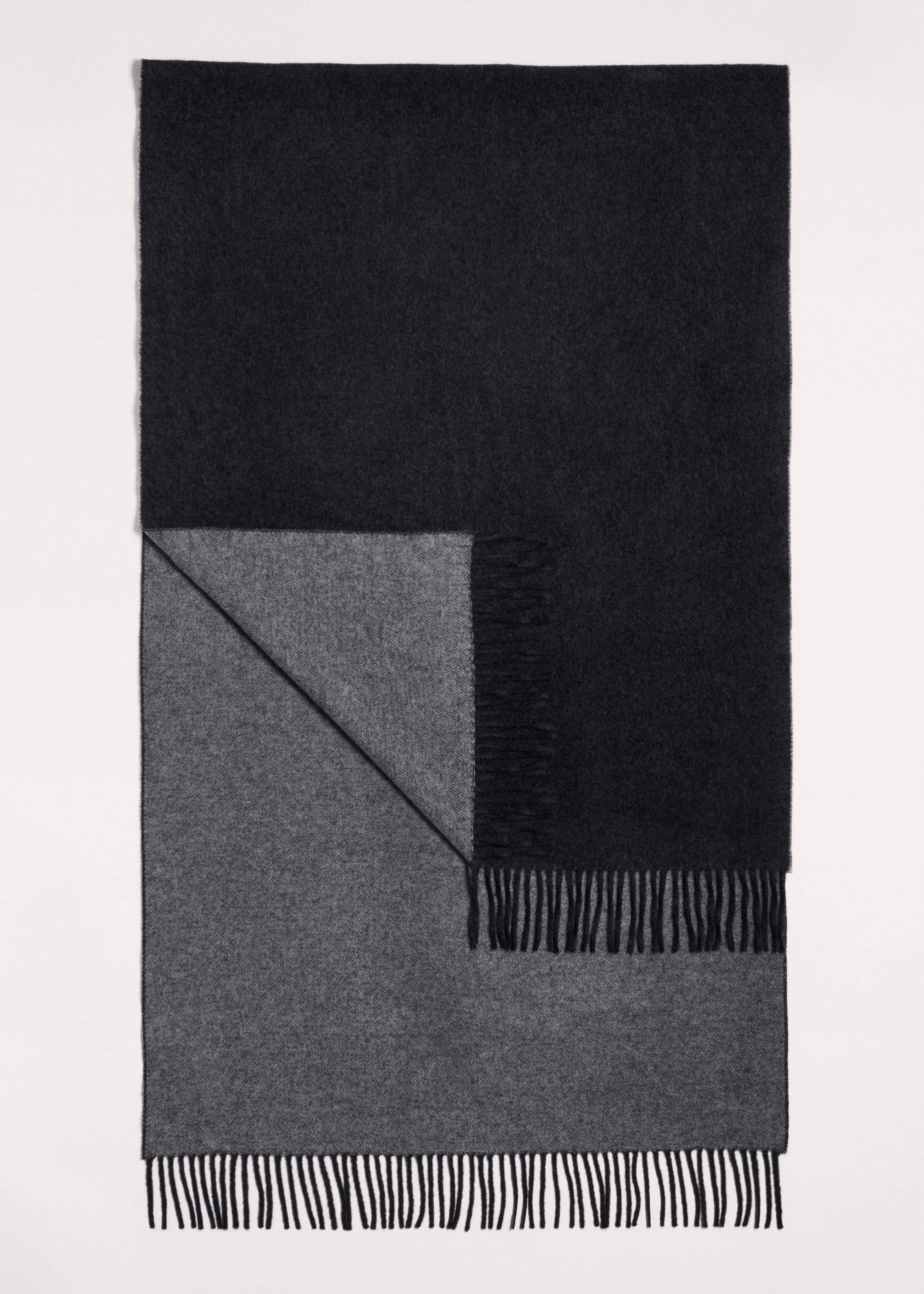 Gray Cashmere Blend Travel Scarf meandem