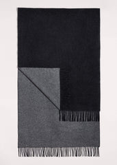 Gray Cashmere Blend Travel Scarf meandem
