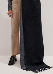 Gray Cashmere Blend Travel Scarf meandem